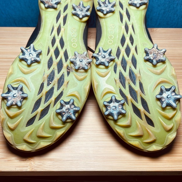 ECCO Mens BIOM Hybrid Yak Leather GORE-TEX Golf Shoes Black 42 8 8.5 Extra Width - Picture 13 of 14